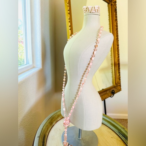 Vintage Crystal Pink Necklace - Picture 9 of 16